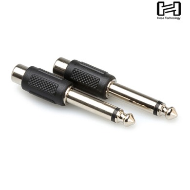 HOSA 호사 GPR-101 아답터 RCA to 1/4 in TS (2pc)